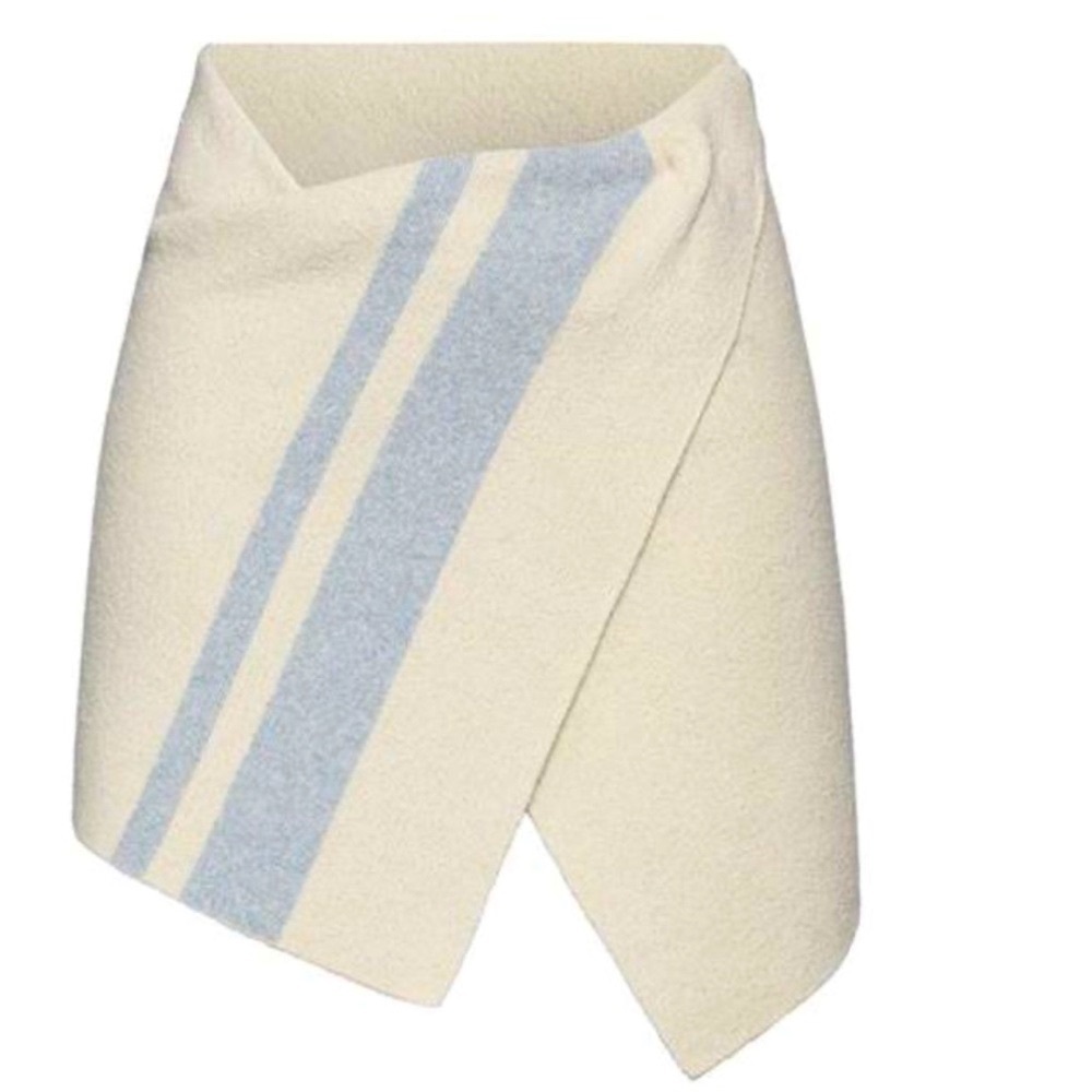 NEW WITH TAGS FABULOUS JACQUEMUS LA JUPE BAGNU SKIRT IN JACQUARD BLUE